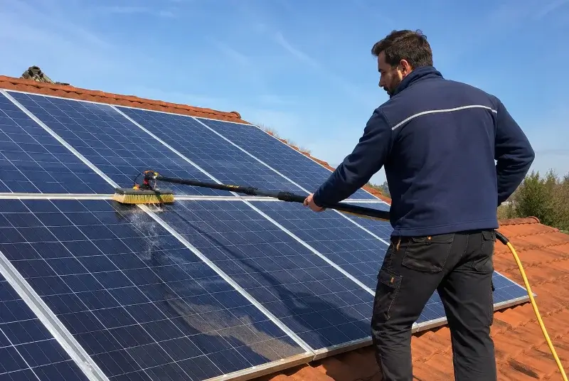 Nettoyage et entretien de panneaux solaires à Fontcouverte